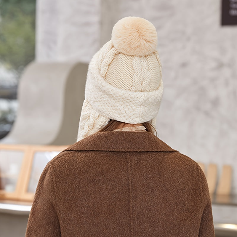 Women Slouchy Fleece Beanie Hat Winter Balaclav