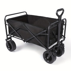 Heavy Duty Collapsible Folding Wagon With Drink Holders