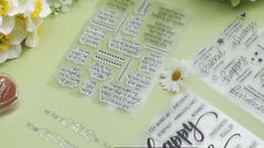 Snowflake Silicone Stamps for Card Making and Album Decorations