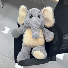 Large Gray Elephant Plush Stuffed Animal Toy Soft Durable Perfect Gift