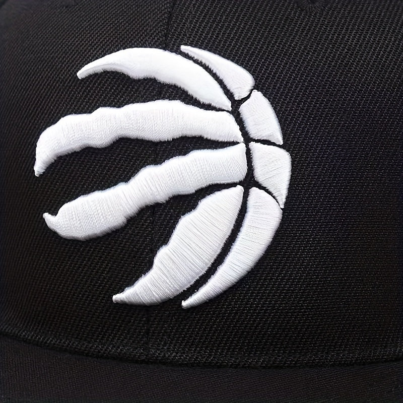 Men's High Embroidered Flat Brim Hat