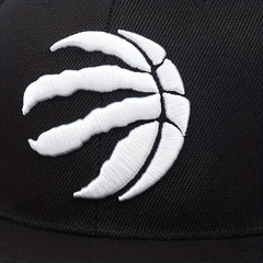 Men's High Embroidered Flat Brim Hat