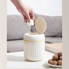 Desktop Trash Can with Lid Creative Small Coffee Table Office Living Room