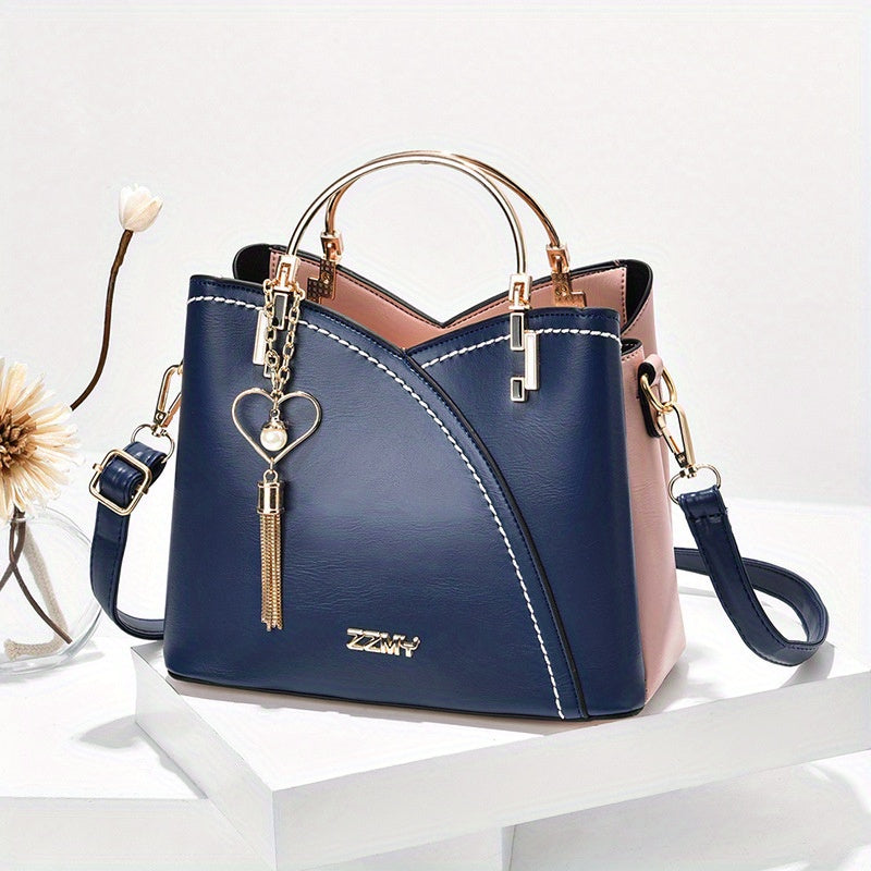 Tassel Crossbody Bag Top Ring Office Purse