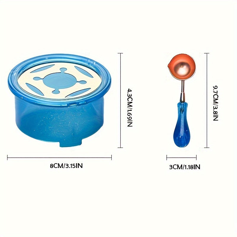 Fire Wax Seal Set Stamp Tool Dream Bubble Melting Furnace Kit
