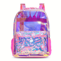 Colorful Transparent Daypack Beach Backpack Kids School