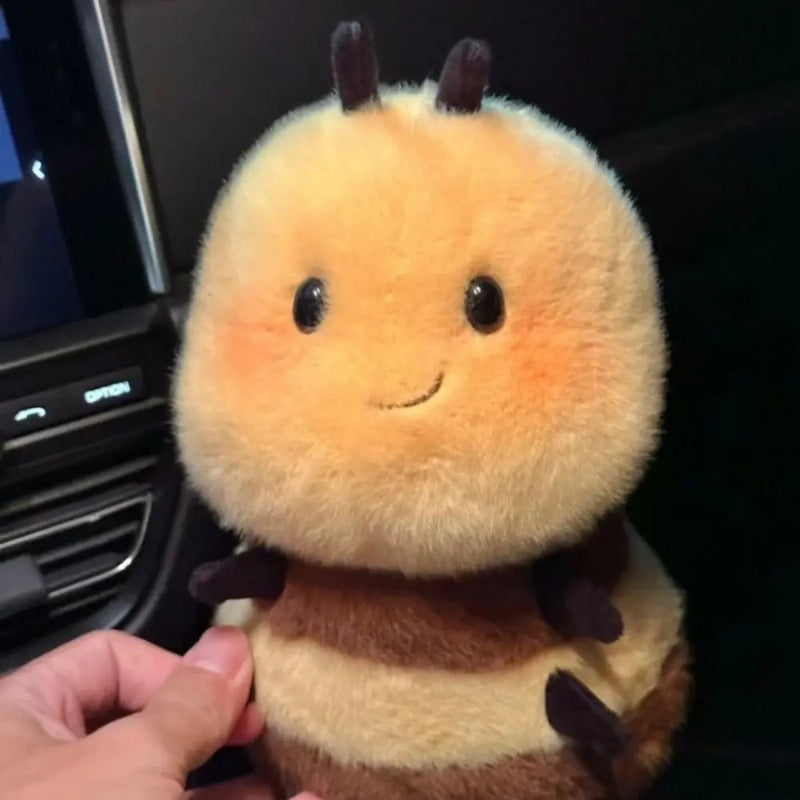 Cute Bee Plush Toy Doll Soft Stuffed Animal for Home Decor