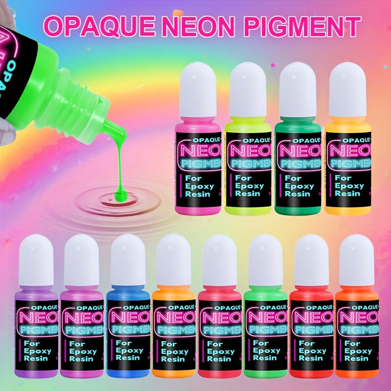Neon UV Epoxy Resin Dye Kit 12 Colors