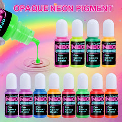 Neon UV Epoxy Resin Dye Kit 12 Colors