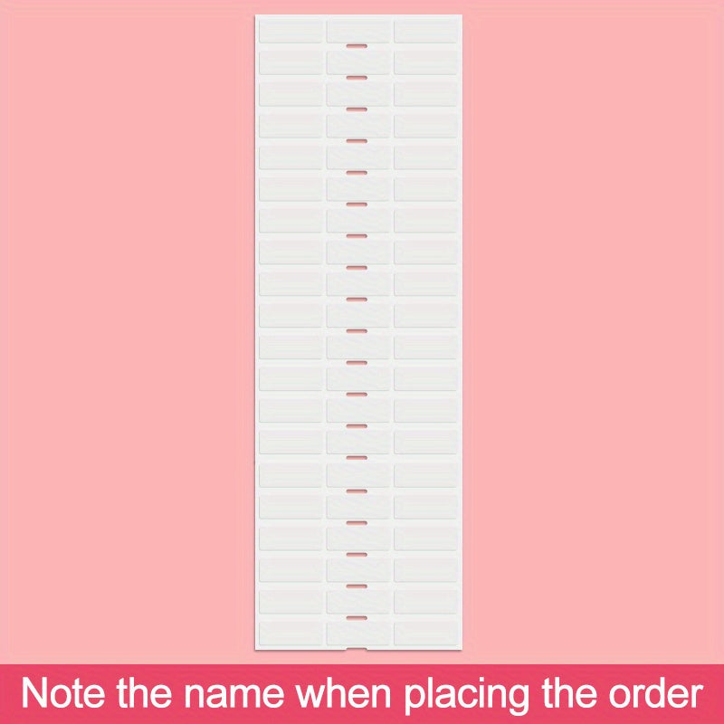 30 Custom Waterproof Name Stickers 3x1 Medium Size Personalized First Name Label