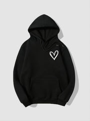 Women's Button Cowl Neck Wrap Sweatshirt Hoodie