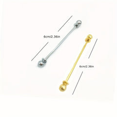 2pcs Suit Collar Pins Tie Clips Men's Suit Accessories