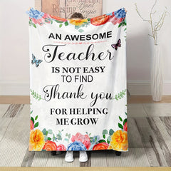 Teacher's Outdoor Flannel Blankets for Home Travel