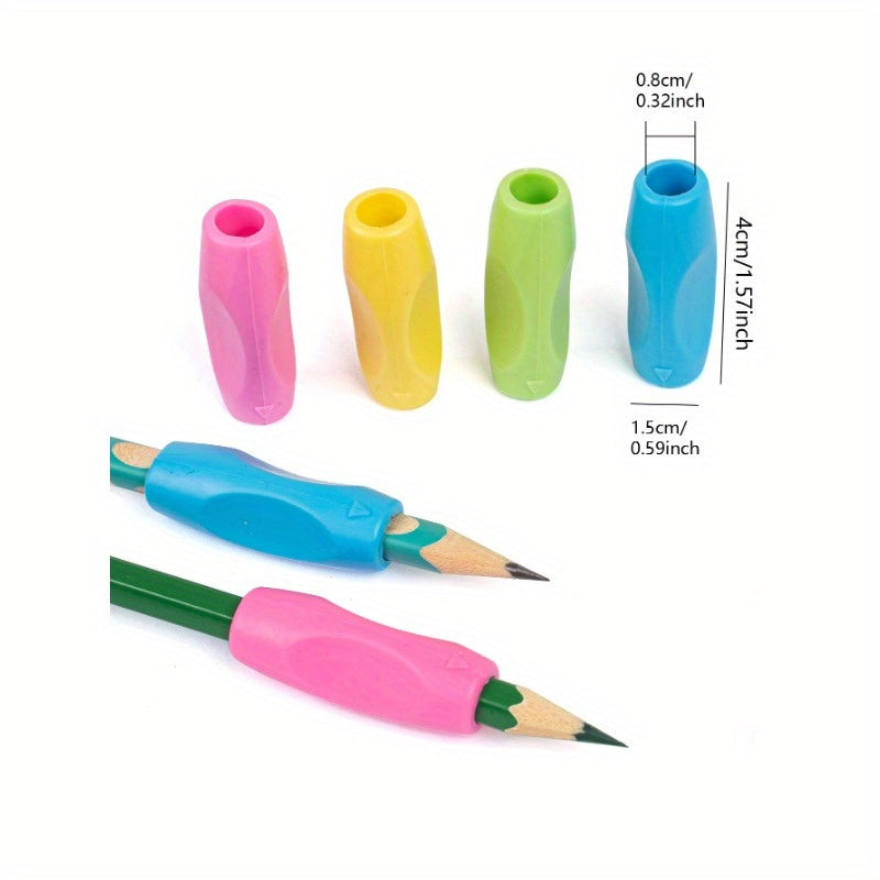 8 Pack Pencil Grips Ergonomic Soft Grip Pencil Holder
