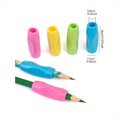 8 Pack Pencil Grips Ergonomic Soft Grip Pencil Holder