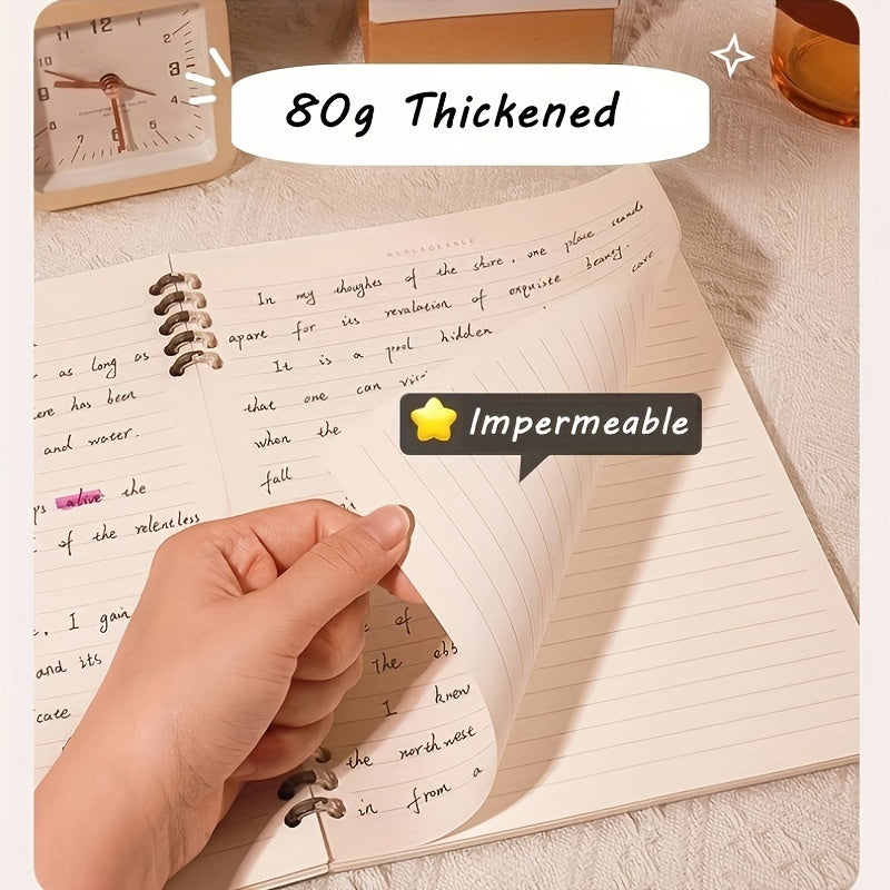 A5 Discbound Notebook Inserts 60 Sheets 5 Colors