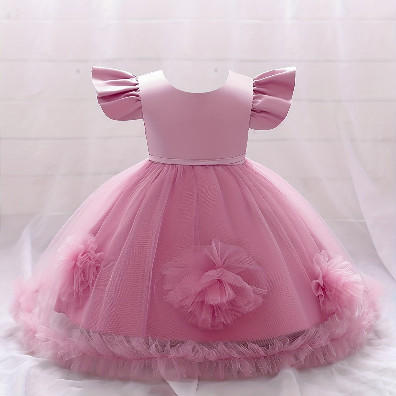 Puffy Princess Flower Girl Dress