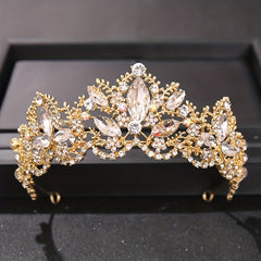 Glitter Rhinestone Crown Bridal Tiara Hair Accessories