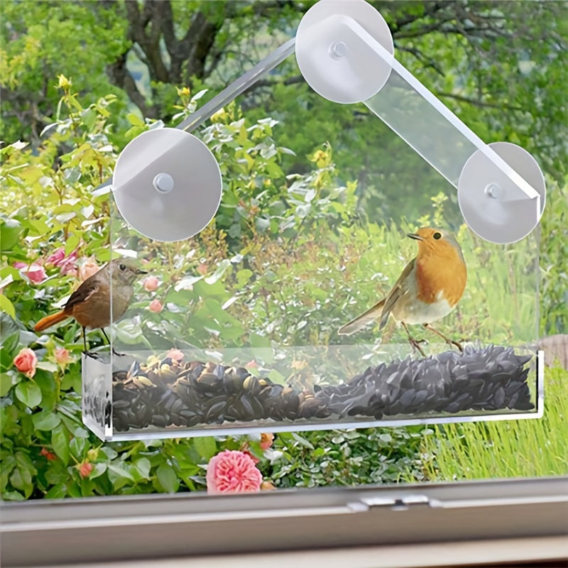 Acrylic Parrot Bird House Outdoor Feeder