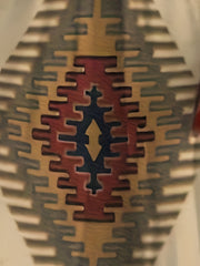  Ikat Print V Neck Maxi Tank Dress