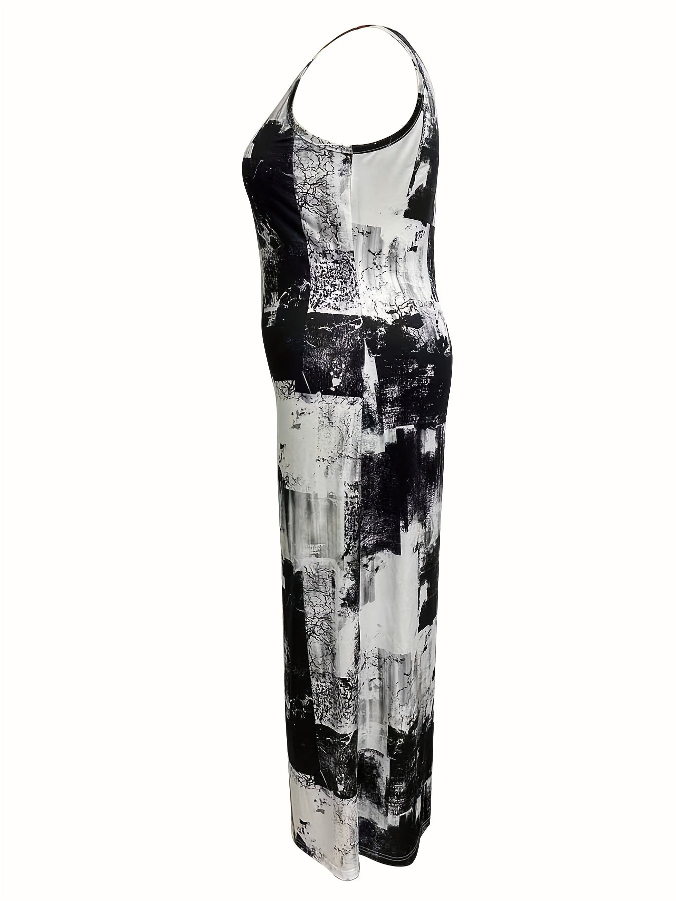  Colorblock V Neck Tank Jumpsuit
