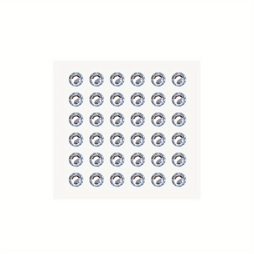 Transparent Gemstone Stickers For Face - Self Adhesive Rhinestones
