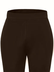  High Rise Stretch Flared Leg Leggings
