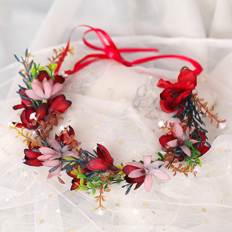 Fairy Wreath Wedding Flower Crown Headpiece