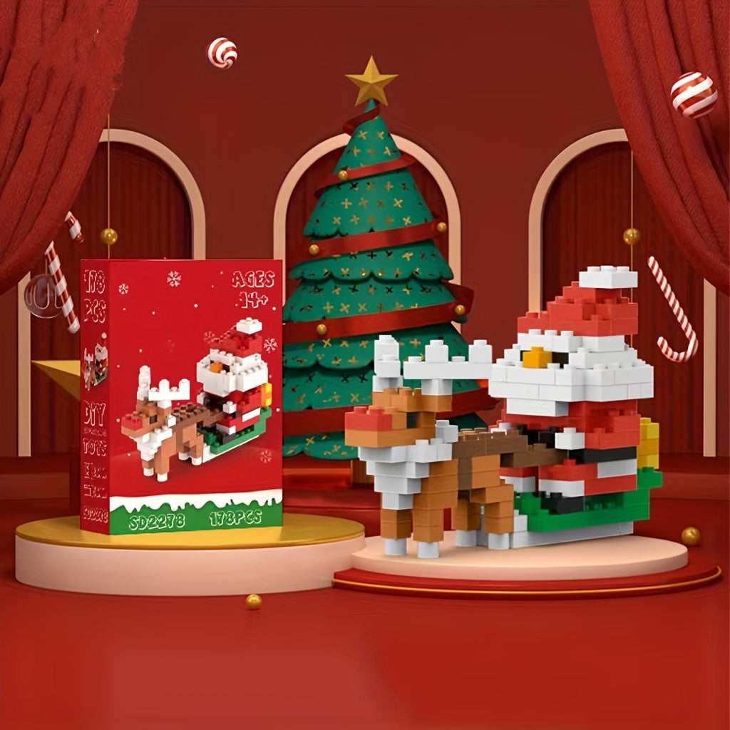 Christmas Building Blocks Collect Snowmen Santa Claus