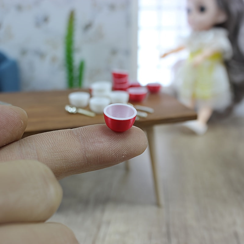 Mini Tableware Pocket Bowl Rice Bowl Playhouse Toy Food
