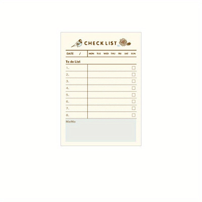 Portable Weekly Planner Notepad - Keep Track of Your Study Time & Daily Memos