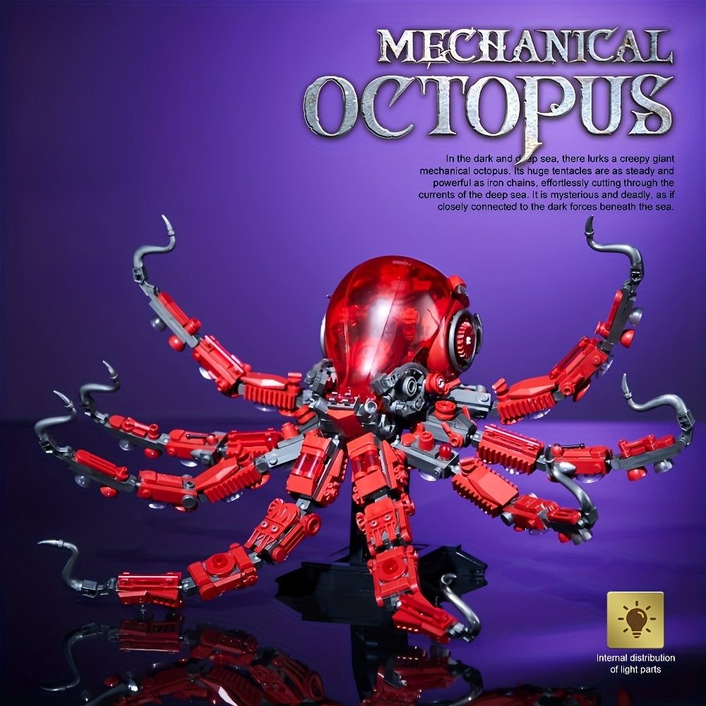 Mechanical Octopus Building Blocks Underwater World Animal Model