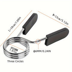 Barbell Clamps Spring Barbell Lock Dumbbell Bar Clip 2pcs