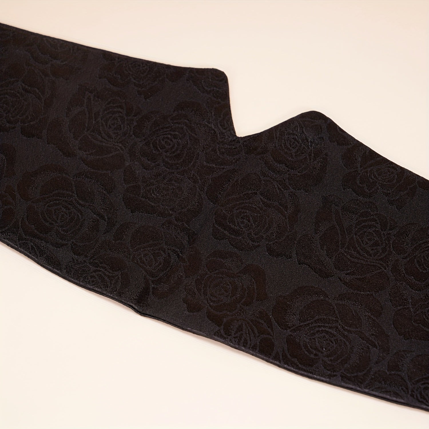 Rose Jacquard Wide Belt Chinese Style Hanfu Waistband