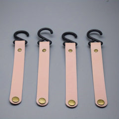 4pcs Leather S Hooks For Hanging Pots Pans Utensils Camping Hook Hanger