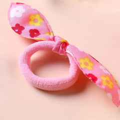 10PCS Kids Bow Hair Rope Girls Head Rope Random