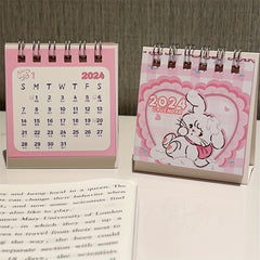 Mikko Pink Kitten Desk Calendar Student Desktop Book