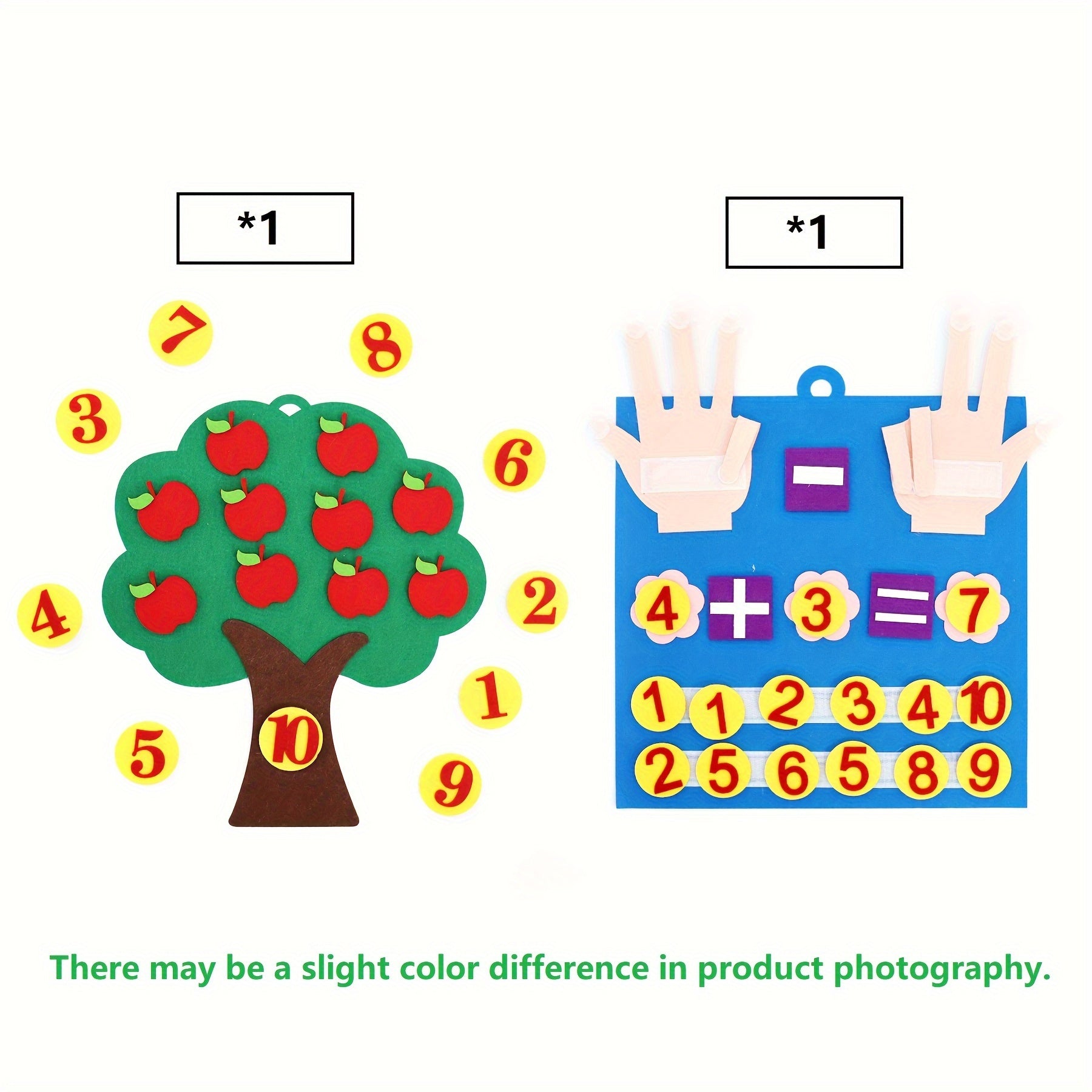 Felt Number Toy for Kids Educational Counting & Fine Motor Skills Development