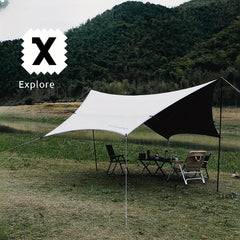 Hexagonal Rain Sun Awning for Outdoor Camping