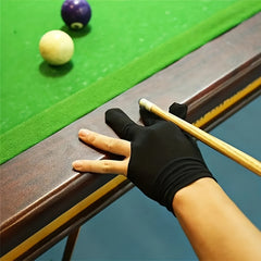 10pcs Embroidered Three Finger Billiards Gloves - Enhanced Grip & Control