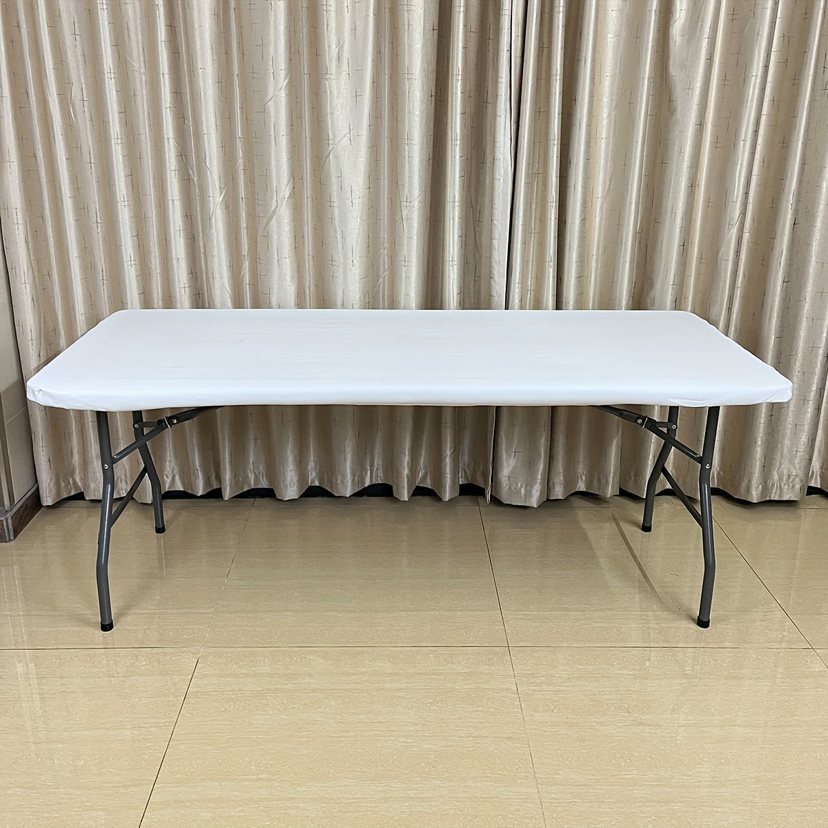 Waterproof Elastic Outdoor Polyester Tablecloth Fabric Cover