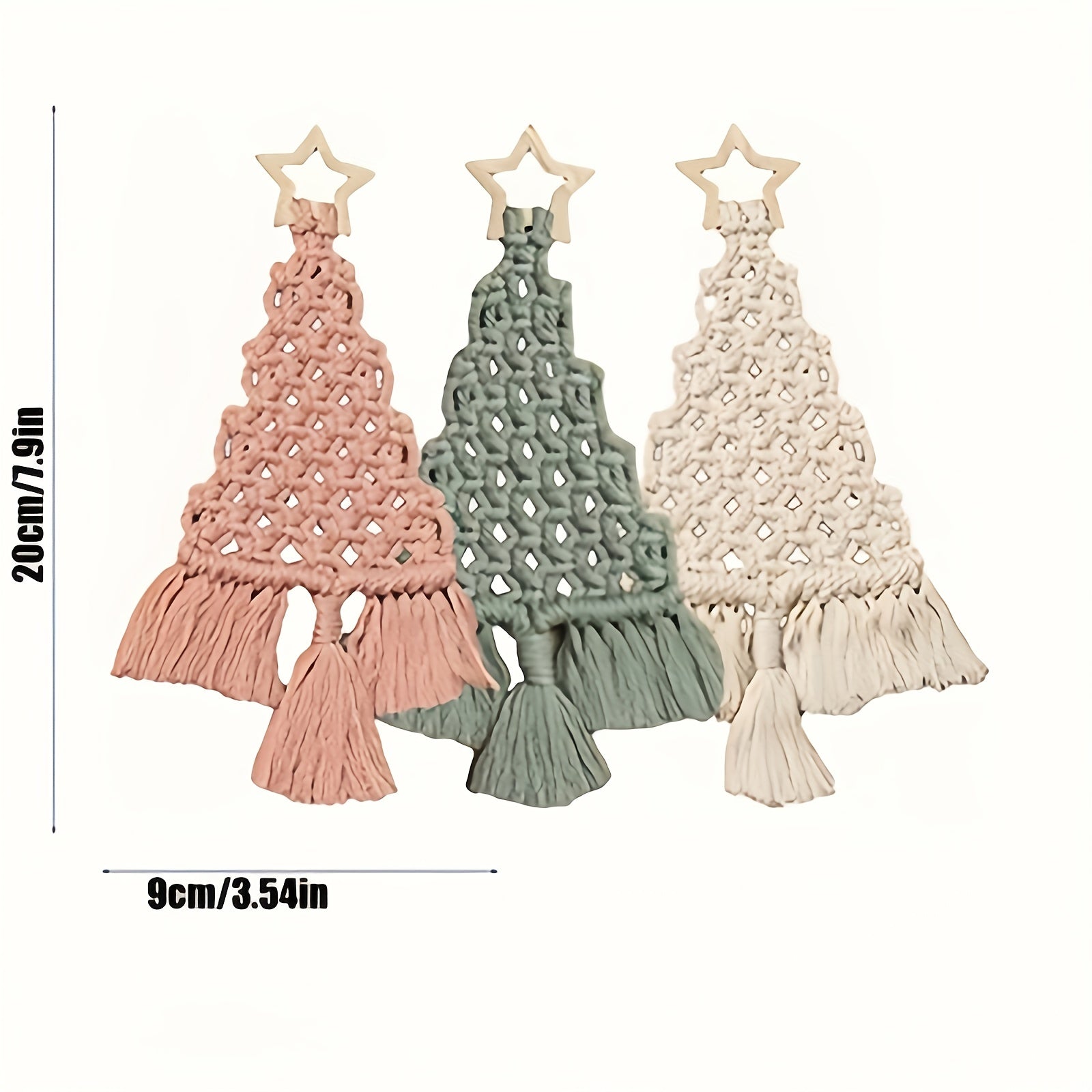 DIY Woven Thread Christmas Tree Kit Fun Craft Hand Woven Cloth Rope Material