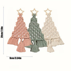 DIY Woven Thread Christmas Tree Kit Fun Craft Hand Woven Cloth Rope Material