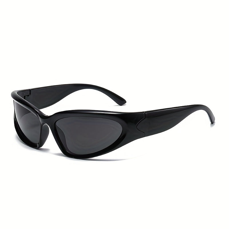 Y2K Wrap Around Sports Sunglasses Mirrored UV400 Shades