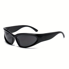 Y2K Wrap Around Sports Sunglasses Mirrored UV400 Shades