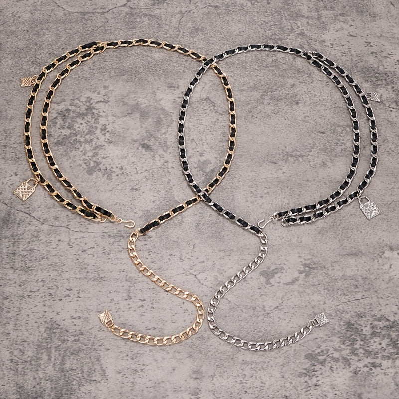 Chain Belt Women's Waist Chain Accessories for Skirt Shirt Pants