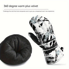 Winter Ski Gloves Warm Windproof Waterproof Touch Screen Gloves