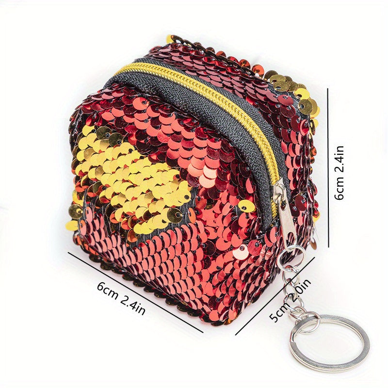 Girls Sequin Coin Purse Mini Wallet Small Storage Bag