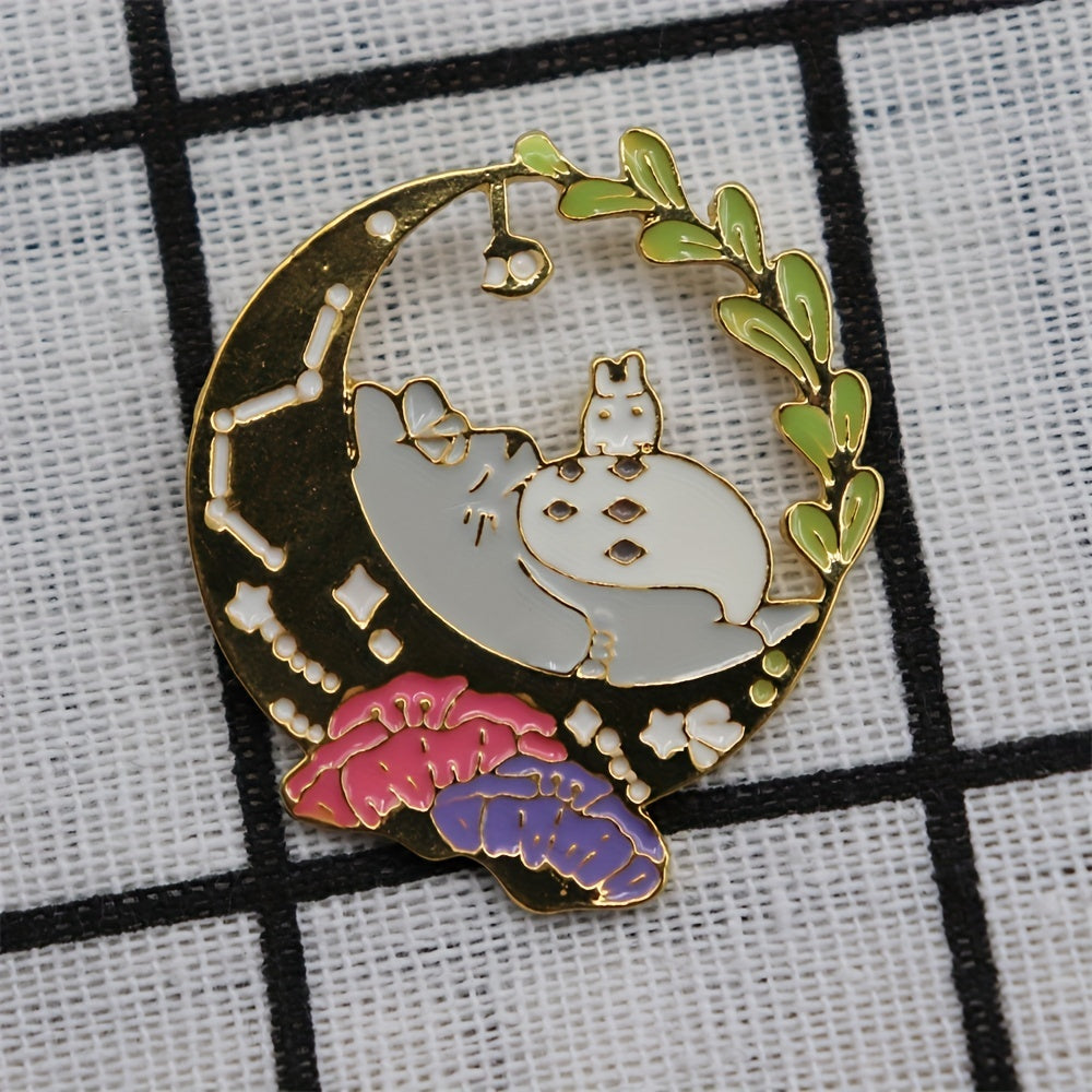 Totoro Cartoon Brooch for Men - Anime Shoulder Bag Collar