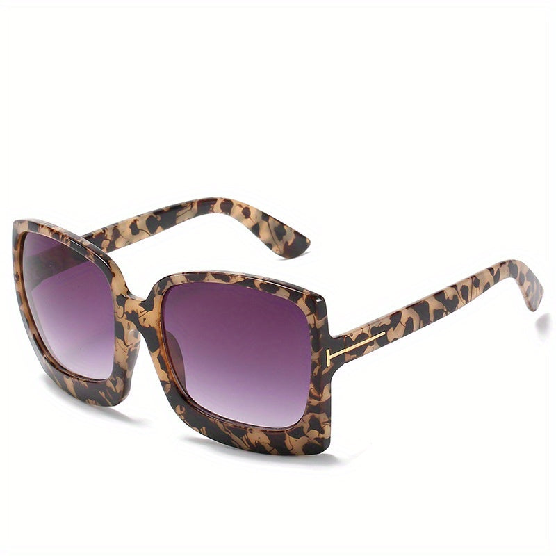 Y2K Oversized Square Sunglasses Gradient Lens UV400